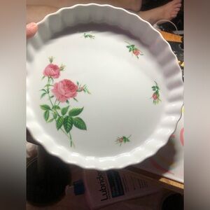 Vintage Christineholm Porcelain Tart Bake Ware